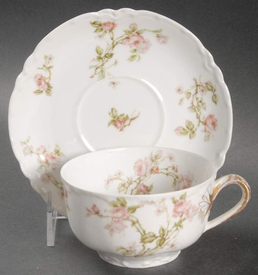 Frontenac (French) Flat Cup & Saucer Set by Haviland-1