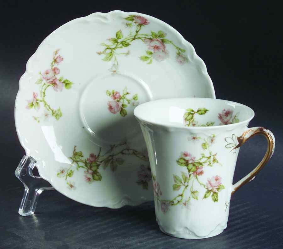 Frontenac (French) Chocolate Cup & Saucer Set by Haviland-1