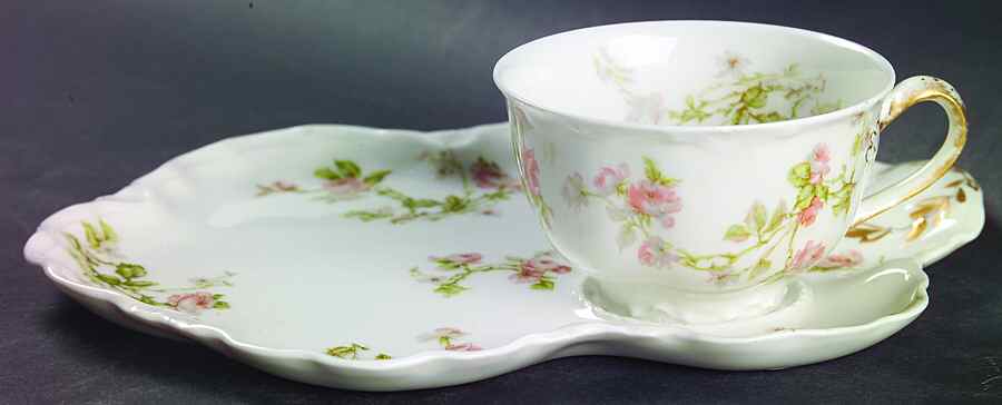 Frontenac (French) Tea & Toast Snack Plate & Cup Set by Haviland-1