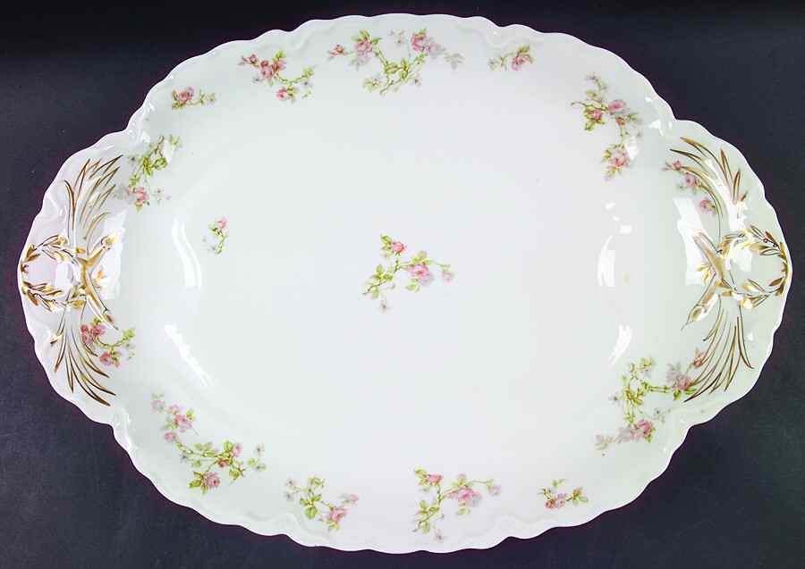 Frontenac (French) 18" Oval Serving Platter with Well by Haviland-1