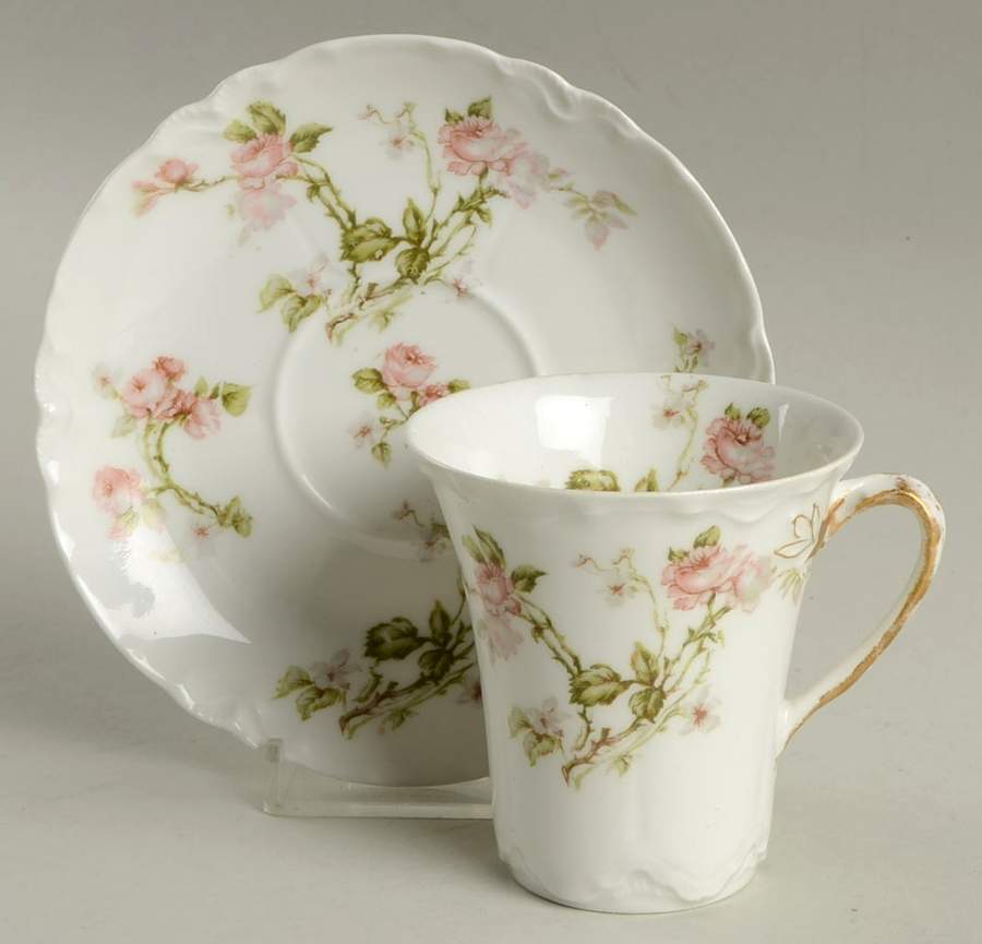 Frontenac (French) Chocolate Cup & Saucer Set by Haviland-1