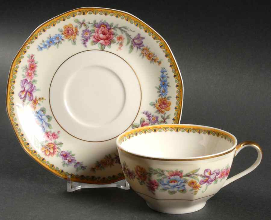 Frontenac (New York) Flat Cup & Saucer Set by Haviland-1