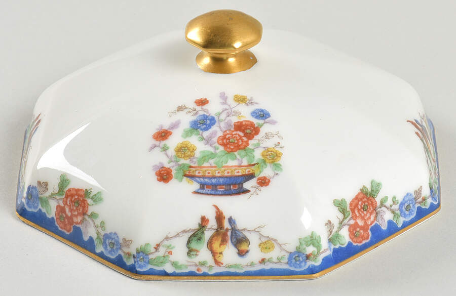 Garden of Allah Lid for Round Butter by Haviland-1