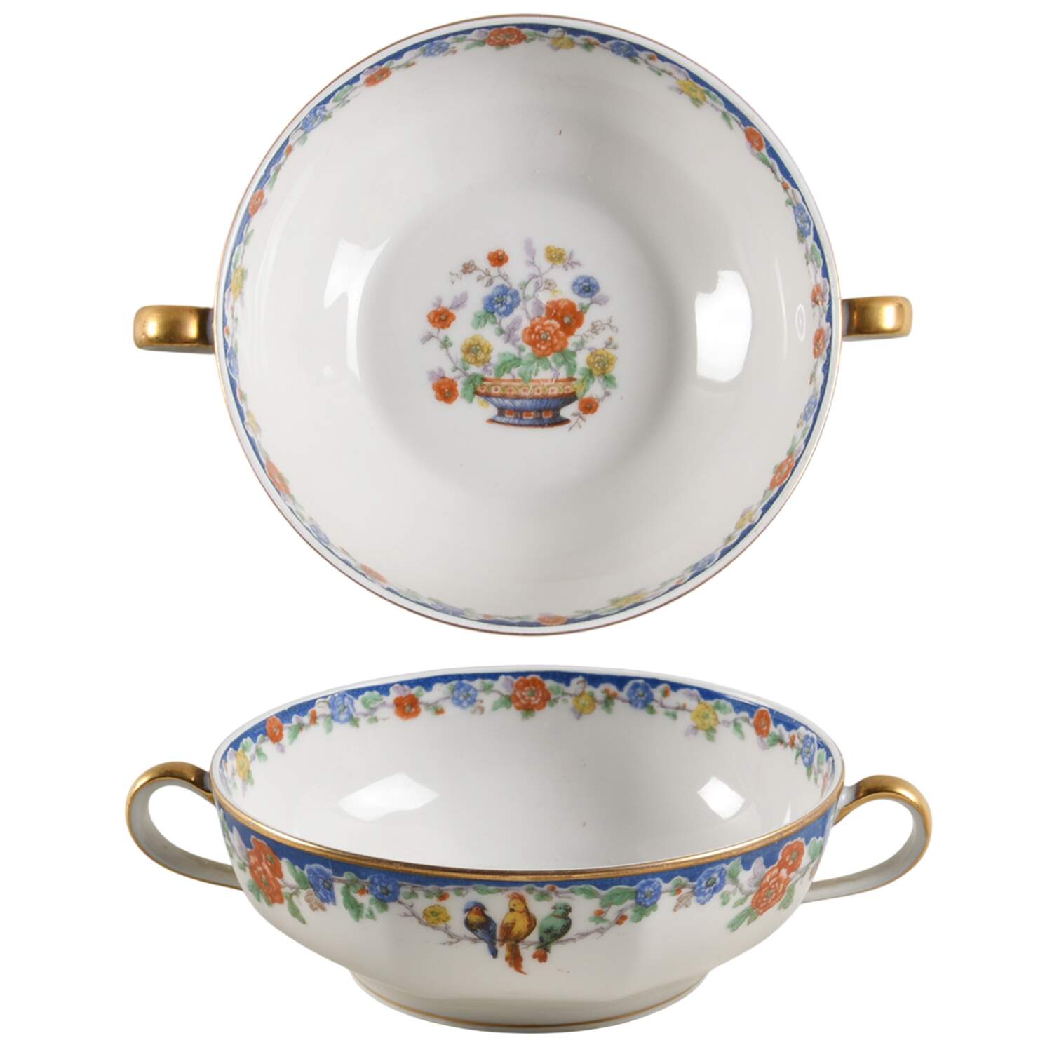 Garden of Allah Flat Cream Soup Bowl by Haviland-1