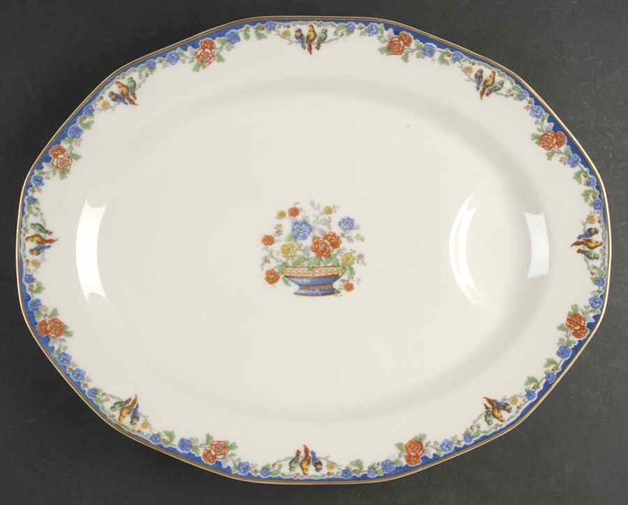 Garden of Allah 15" Oval Serving Platter by Haviland-1