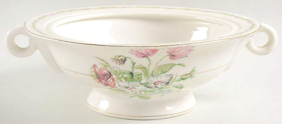 Garden Flowers Round Vegetable No Lid by Haviland-1