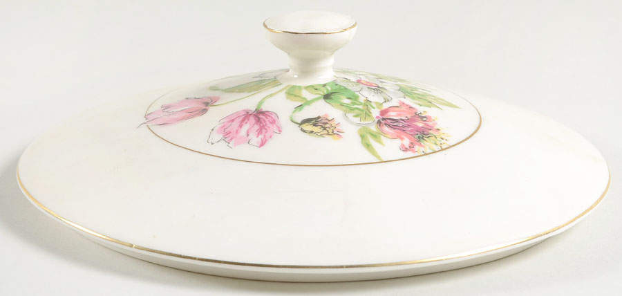 Garden Flowers Lid for Round Vegetable by Haviland-1