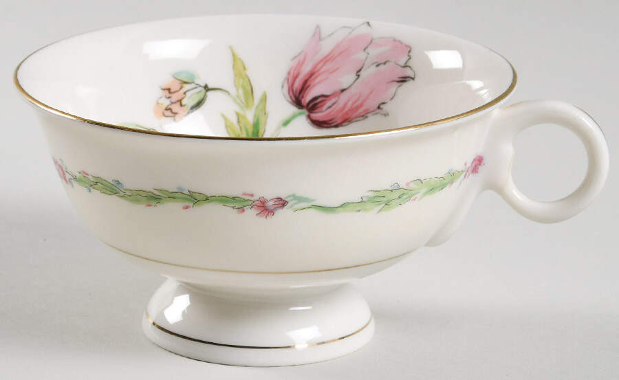 Garden Flowers Footed Cup by Haviland-1