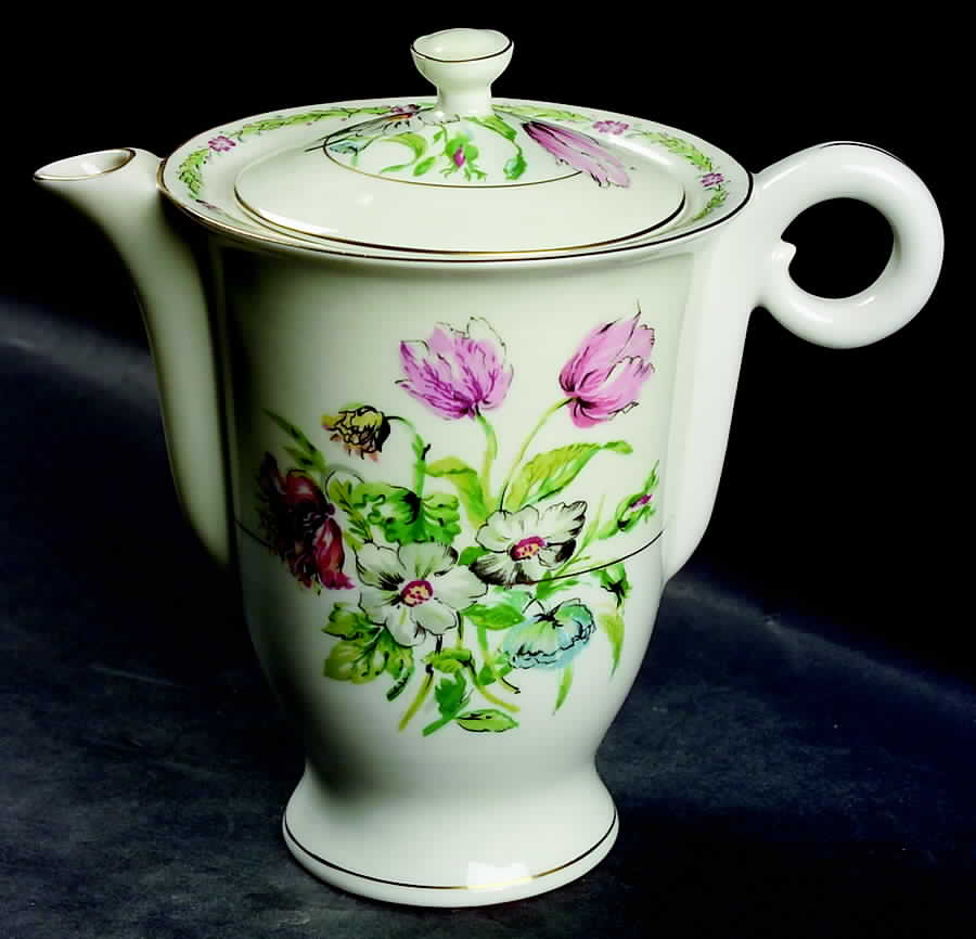 Garden Flowers Coffee Pot & Lid by Haviland-1
