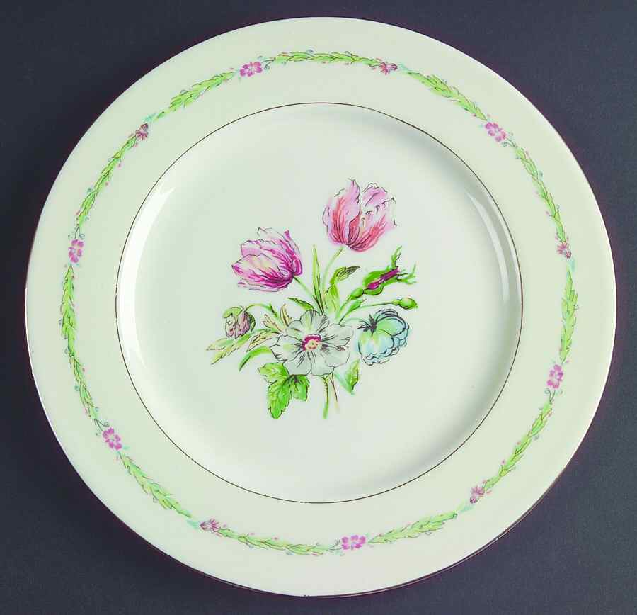 Garden Flowers Luncheon Plate by Haviland-1