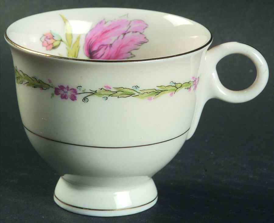 Garden Flowers Footed Demitasse Cup by Haviland-1