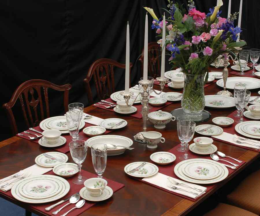 Garden Flowers 55 Piece Estate Set by Haviland-1