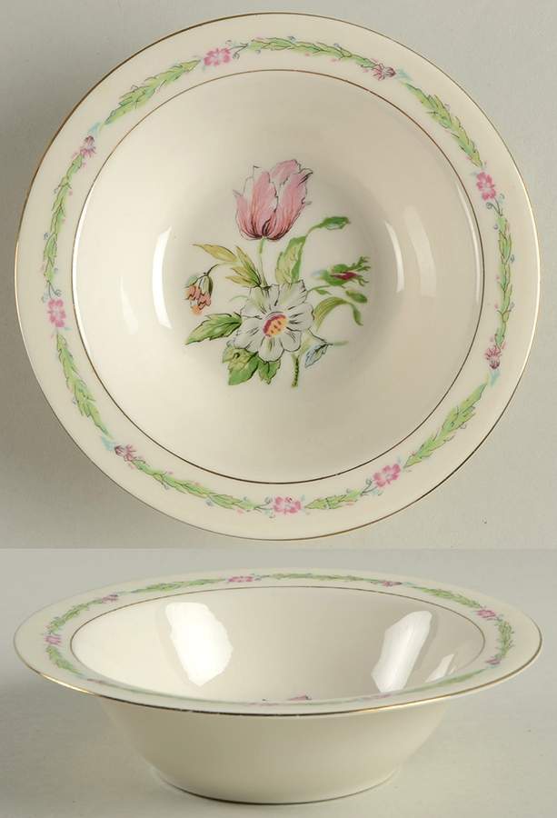 Garden Flowers Rim Cereal Bowl by Haviland-1