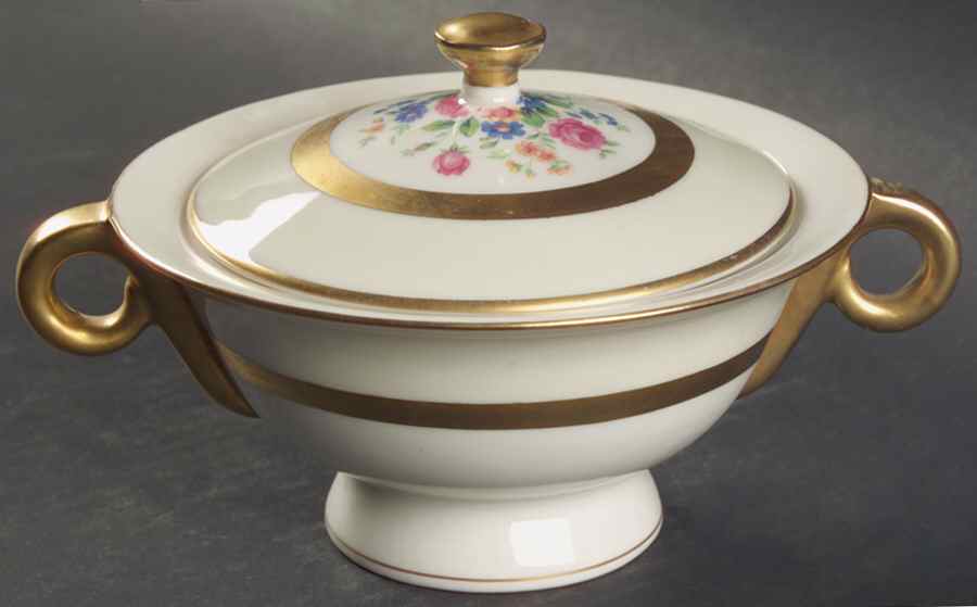 Gainsborough (New York) Sugar Bowl & Lid by Haviland-1