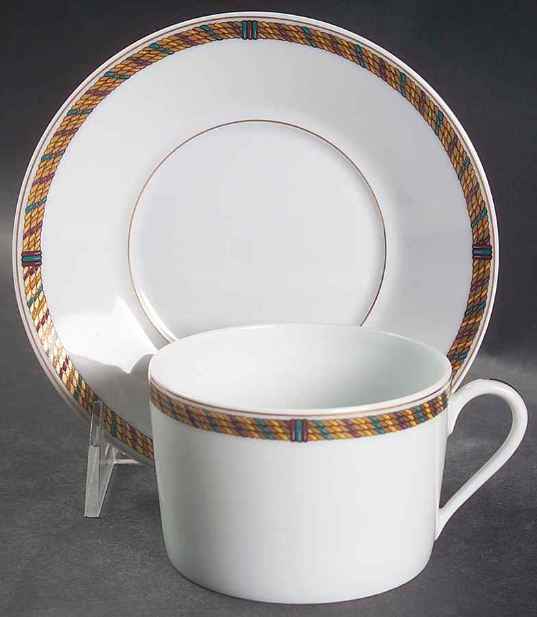 Galion Flat Cup & Saucer Set by Haviland-1