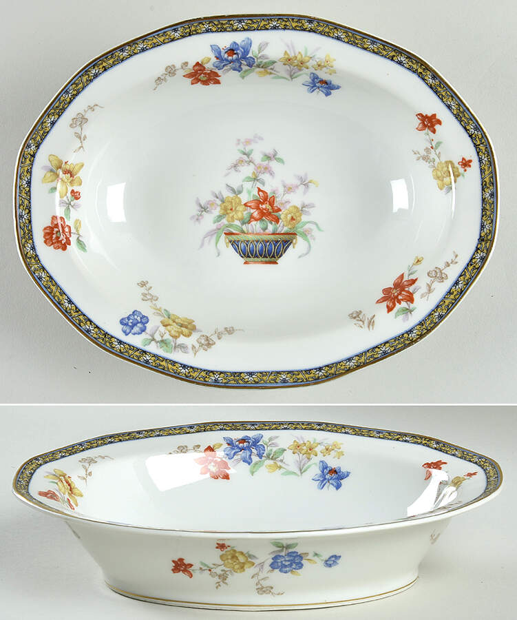 Ganga 9" Octagonal Vegetable Bowl by Haviland-1