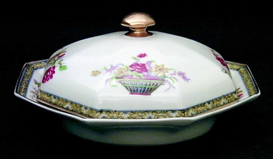 Ganga Round Covered Butter by Haviland-1