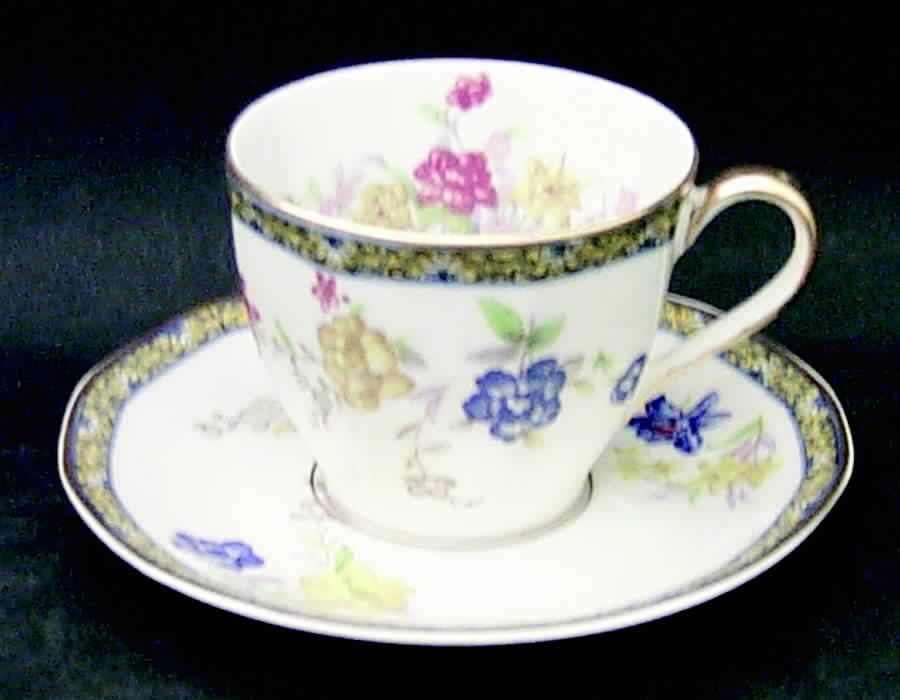 Ganga Flat Demitasse Cup & Saucer Set by Haviland-1