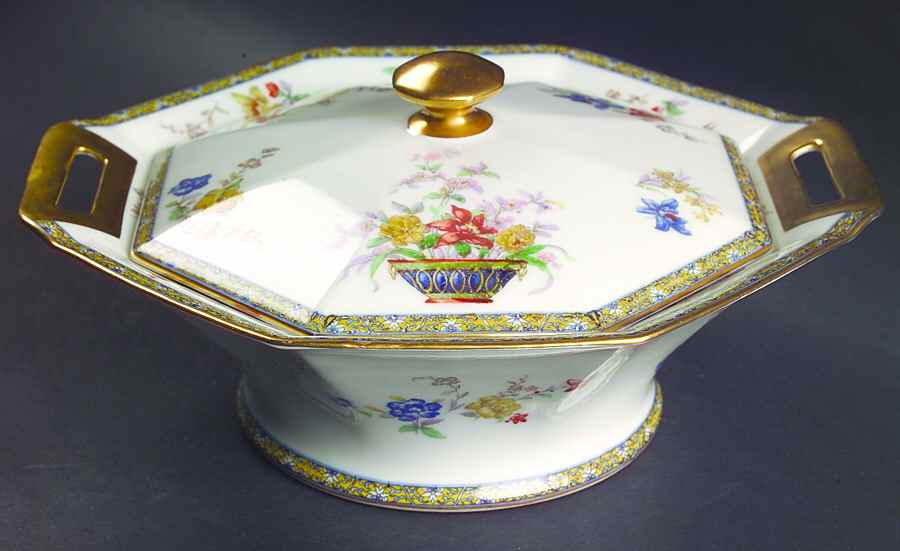 Ganga Octagonal Covered Vegetable by Haviland-1
