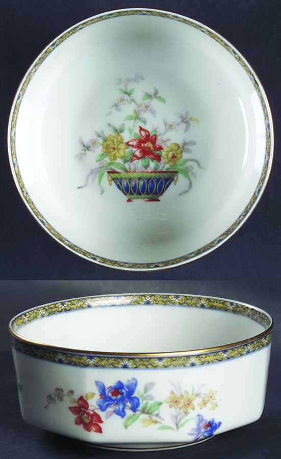 Ganga Cranberry Bowl by Haviland-1