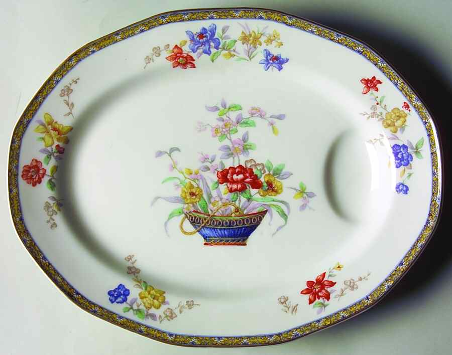 Ganga 11" Oval Serving Platter by Haviland-1
