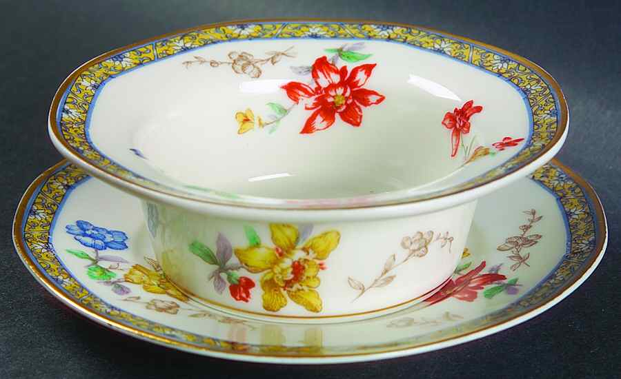 Ganga Ramekin & Saucer Set by Haviland-1