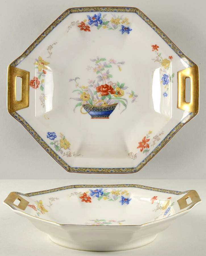 Ganga 10" Octagonal Vegetable Bowl by Haviland-1