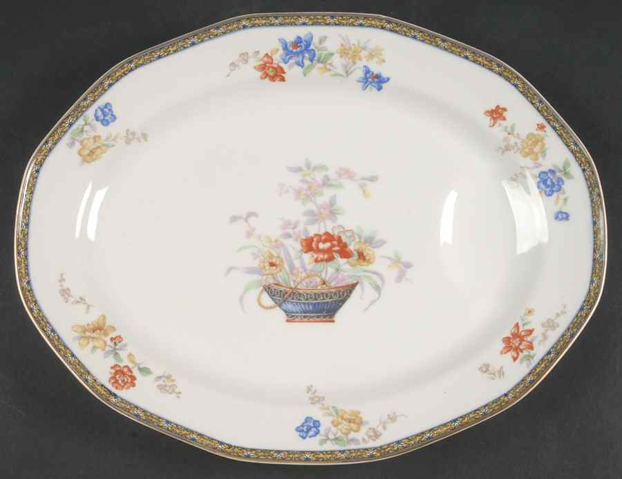 Ganga 13" Oval Serving Platter by Haviland-1