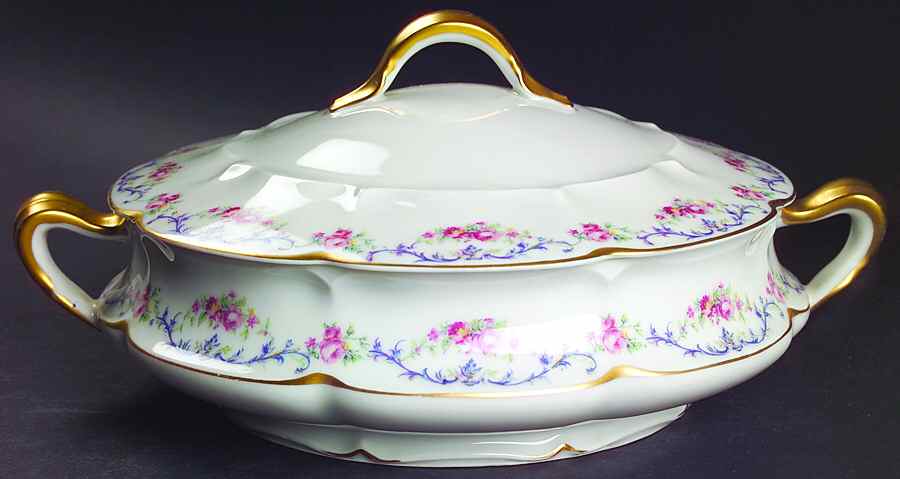Garland Round Covered Vegetable by Haviland-1