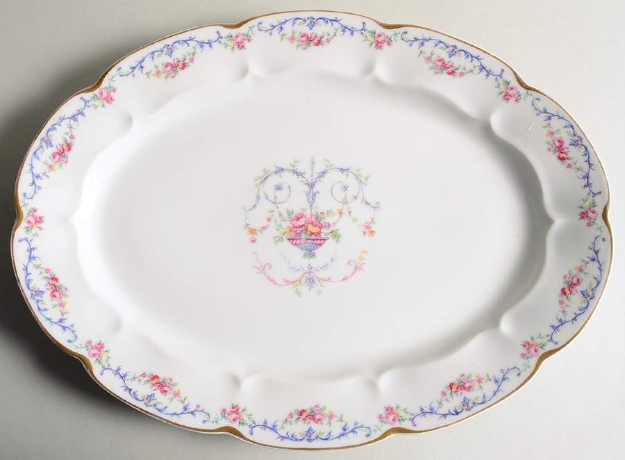 Garland 13" Oval Serving Platter by Haviland-1