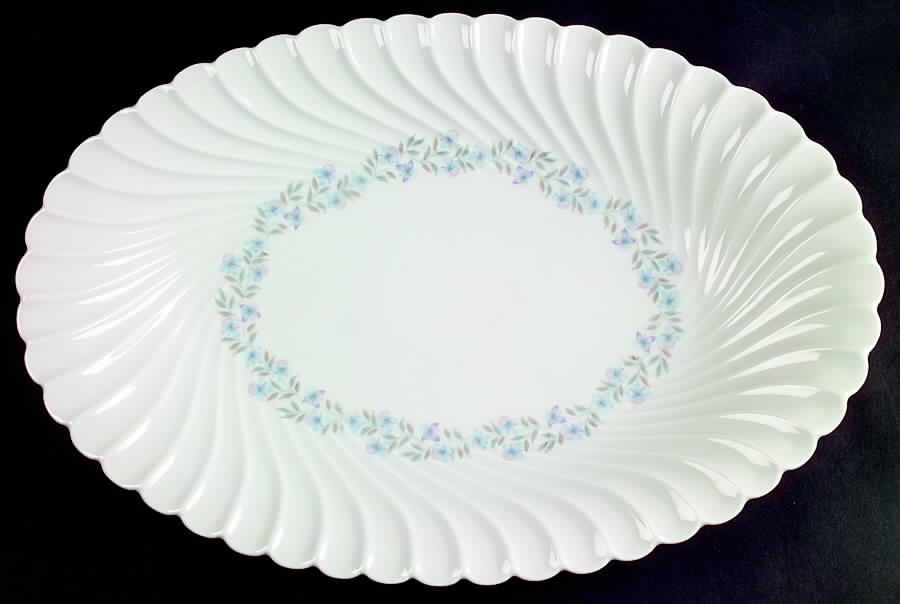 Gentiane 15" Oval Serving Platter by Haviland-1