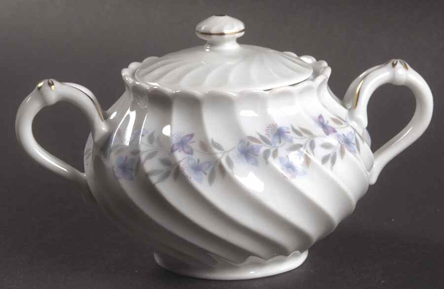 Gentiane Sugar Bowl & Lid by Haviland-1