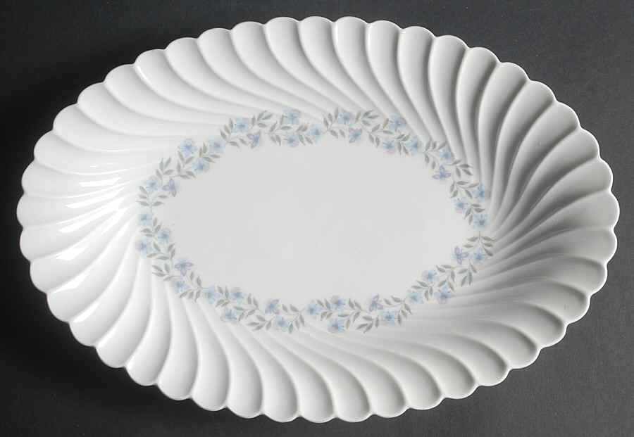 Gentiane 13" Oval Serving Platter by Haviland-1