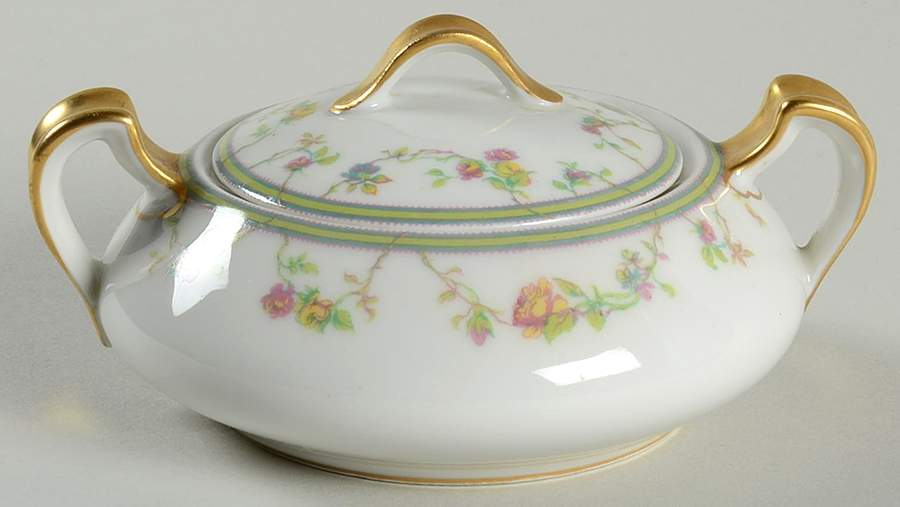 Genevieve Sugar Bowl & Lid by Haviland-1