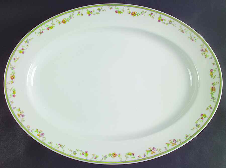 Genevieve 16" Oval Serving Platter by Haviland-1