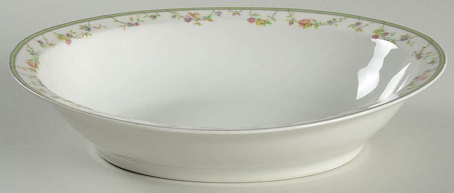 Genevieve 10" Oval Vegetable Bowl by Haviland-1
