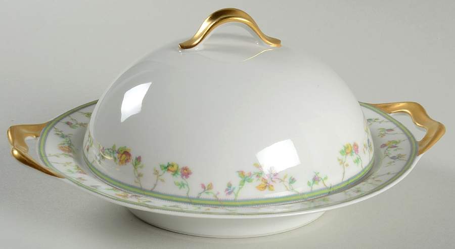 Genevieve Round Covered Butter by Haviland-1