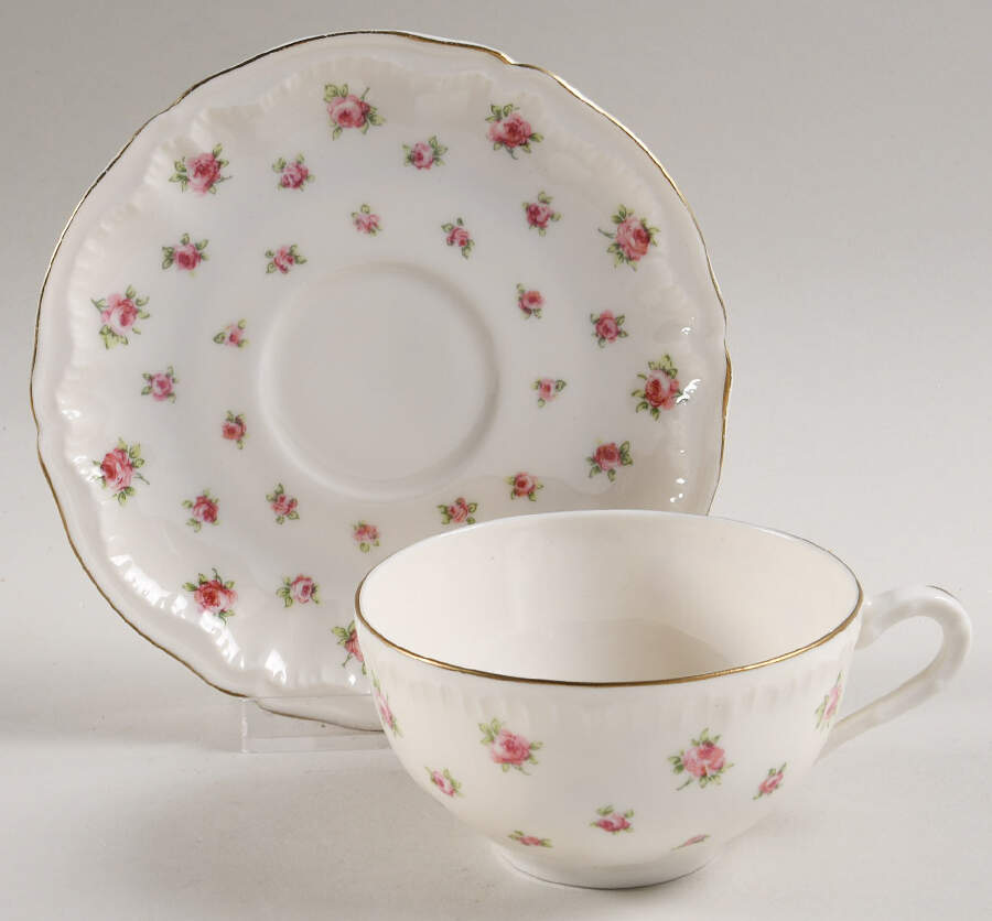 Georgia Flat Cup & Saucer Set by Haviland-1