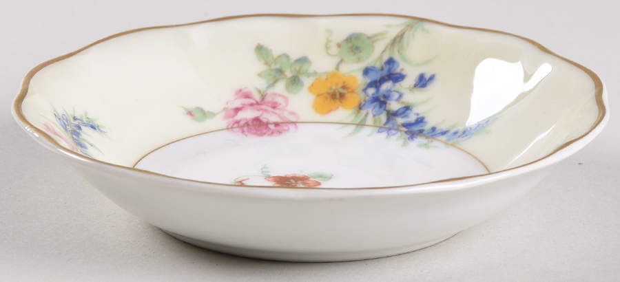 Gladiola (Cream Background) Fruit/Dessert (Sauce) Bowl by Haviland-1