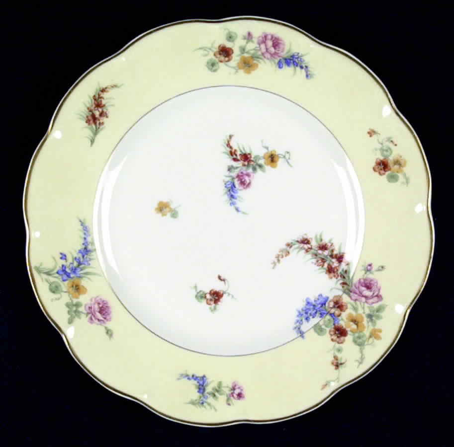 Gladiola (Cream Background) Dinner Plate by Haviland-1