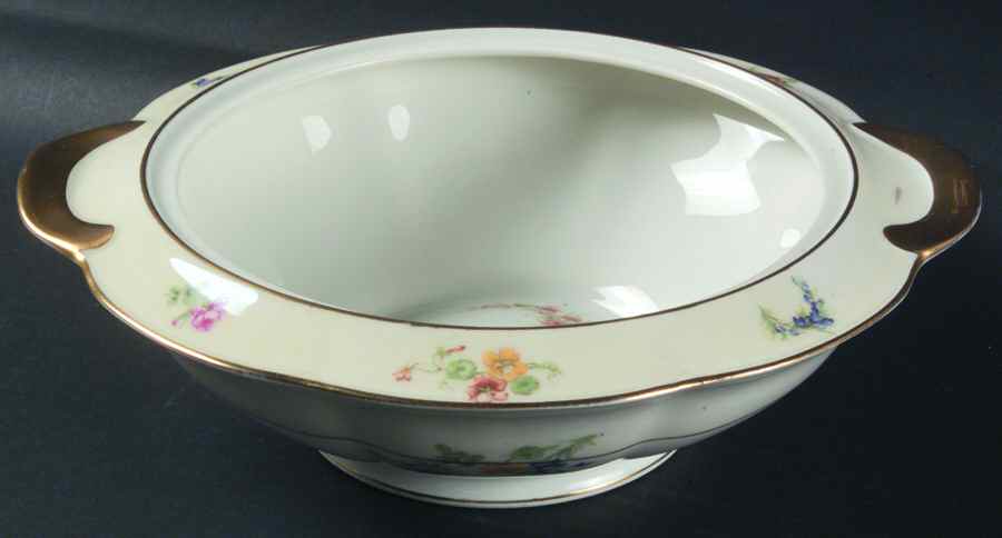 Gladiola (Cream Background) Round Vegetable No Lid by Haviland-1