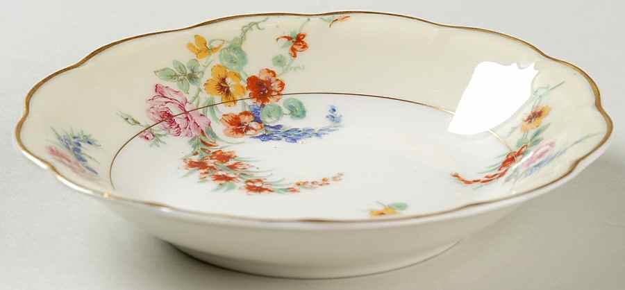 Gladiola (Cream Background) Coupe Cereal Bowl by Haviland-1