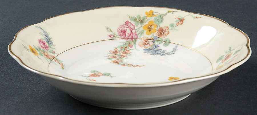 Gladiola (Cream Background) Coupe Soup Bowl by Haviland-1