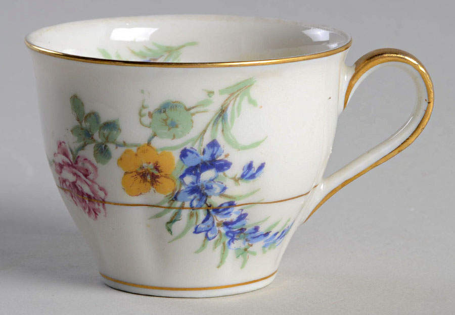 Gladiola (White Background) Flat Demitasse Cup by Haviland-1