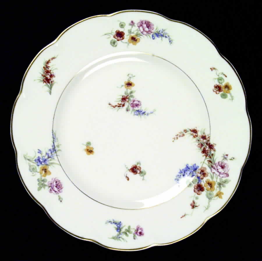 Gladiola (White Background) Dinner Plate by Haviland-1