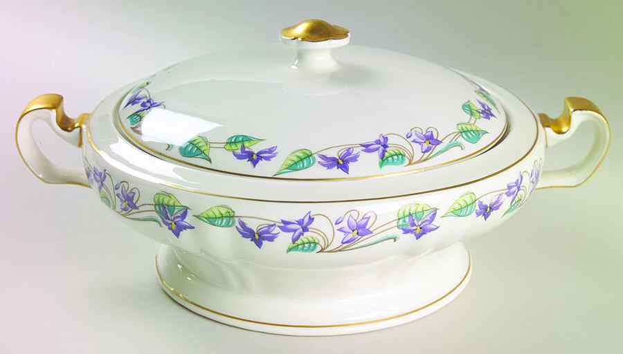 Glenbrook Round Covered Vegetable by Haviland-1
