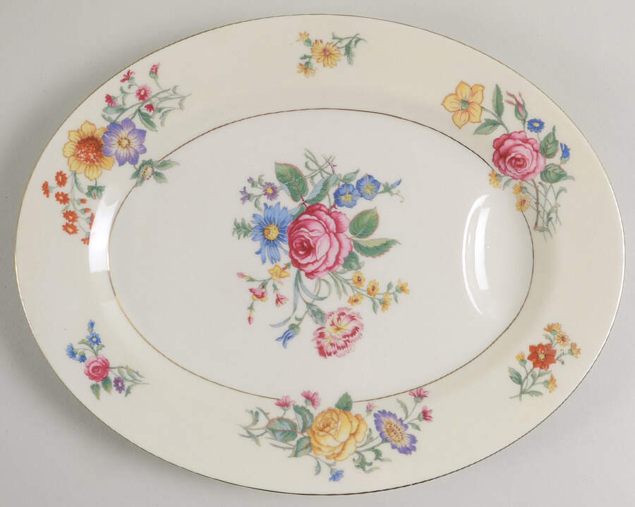 Glendale 11" Oval Serving Platter by Haviland-1