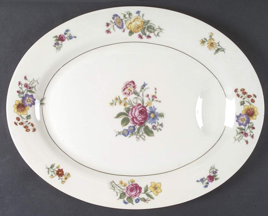 Glendale 16" Oval Serving Platter by Haviland-1