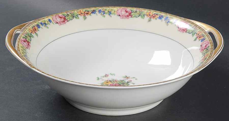 Gloria (France) 10" Round Vegetable Bowl by Haviland-1