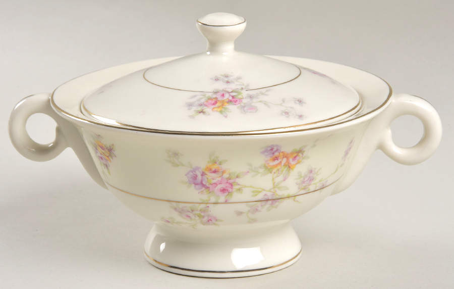 Gloria (New York) Sugar Bowl & Lid by Haviland-1